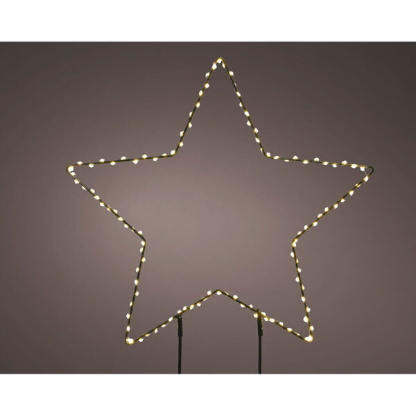 Leuchtende Dekoration Lumineo PVC Weihnachtsstern 38 cm Pflock MicroLED – Bild 2