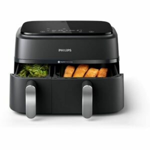 Heißluftfritteuse Philips NA351/00 Schwarz Silberfarben 2750 W 9 L