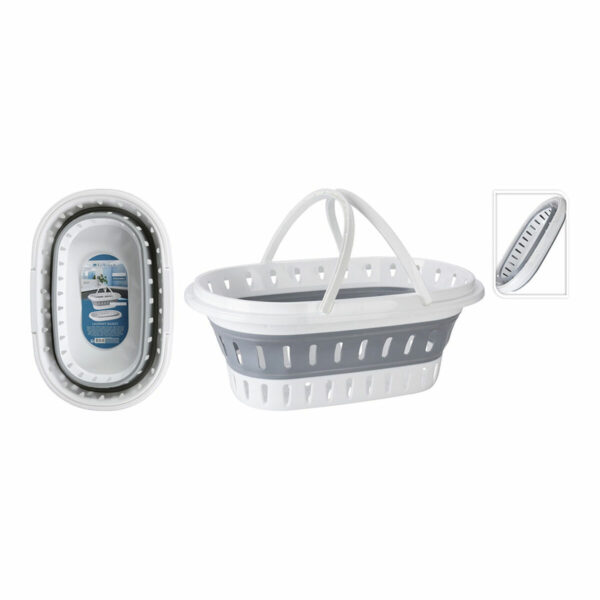 Faltbarer Wäschekorb Bathroom Solutions 60 x 40 x 27 cm – Bild 2