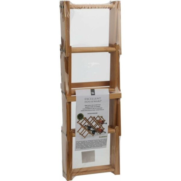 Flaschenregal Excellent Houseware 784230710 Bambus 54,5 x 16,5 x 36,5 cm – Bild 2