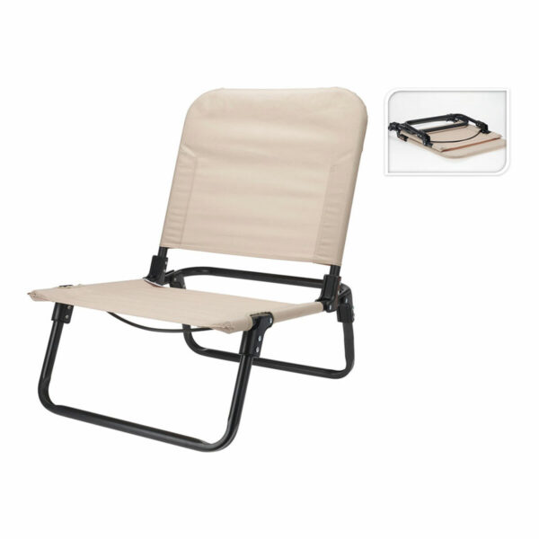 Gepolsterte Campingstuhl Lifetime Creme 60 x 47 x 66 cm – Bild 2