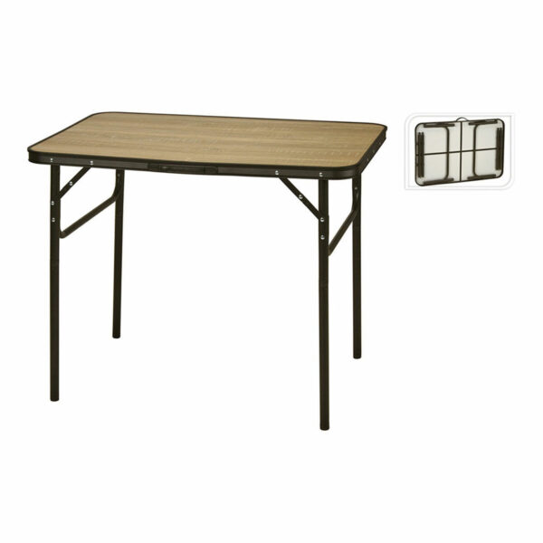 Table Klapptisch Lifetime Braun Schwarz 90 x 60 x 70 cm – Bild 2
