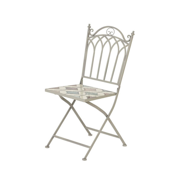 Gepolsterte Campingstuhl Lifetime Bistró 38 x 50 x 89 cm Braun Mosaik