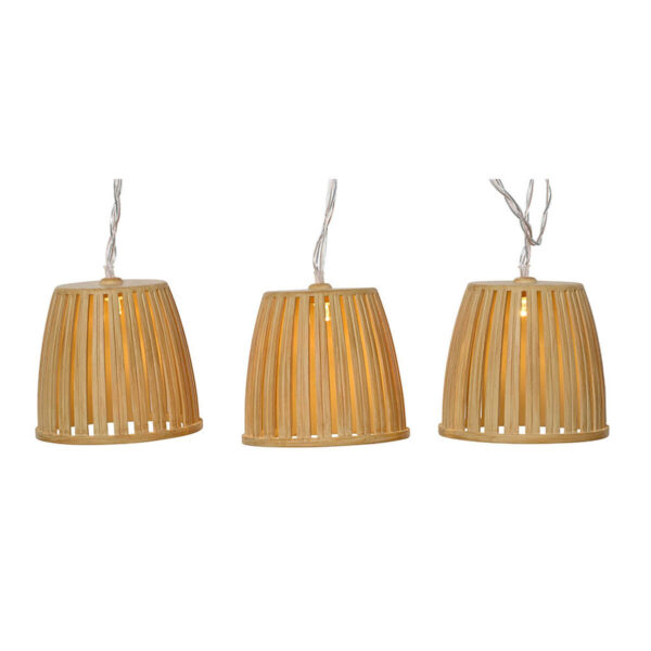 LED-Lichterkette Lumineo Holz 4,5 m LED 10 Solar