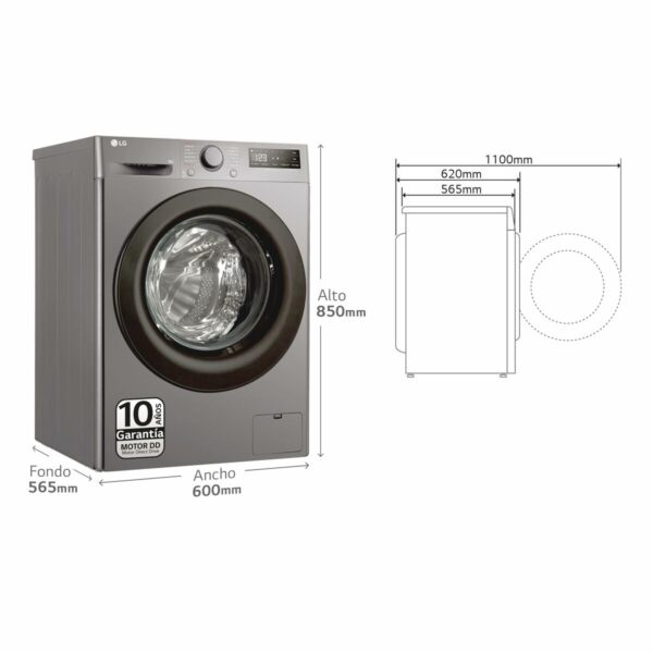 Waschmaschine LG F4WR5009A6M 60 cm 1400 rpm 9 kg – Bild 4