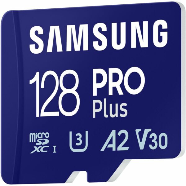Mikro SD Speicherkarte mit Adapter Samsung MB-MD128SA/EU 128 GB – Bild 2
