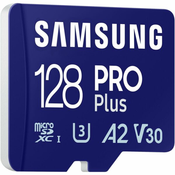 Mikro SD Speicherkarte mit Adapter Samsung MB-MD128SA/EU 128 GB – Bild 3