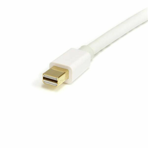 Mini-DisplayPort-Kabel zu DisplayPort Startech MDP2DPMM2MW          (2 m) Weiß 4K Ultra HD – Bild 2