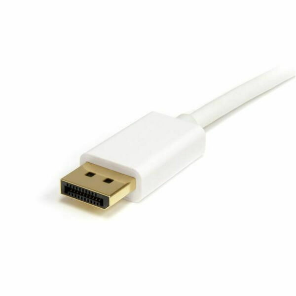 Mini-DisplayPort-Kabel zu DisplayPort Startech MDP2DPMM2MW          (2 m) Weiß 4K Ultra HD – Bild 3