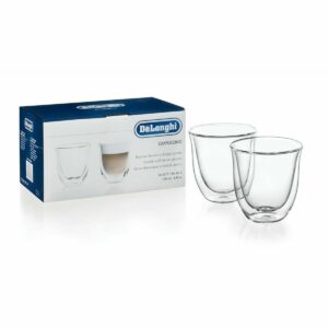 Satz von 2 Kaffeetassen De’Longhi 5513214601 Durchsichtig 2 Stücke