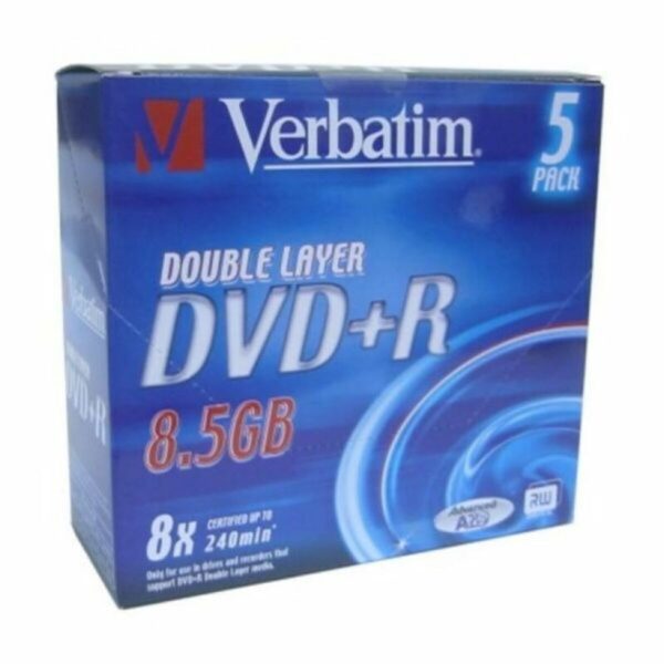 DVD-R Verbatim    8,5 GB 8x 5 pcs 5 Stück 8,5 GB 8x (5 Stück) – Bild 2