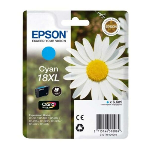 Original Tintenpatrone Epson C13T18124012 Türkis – Bild 2