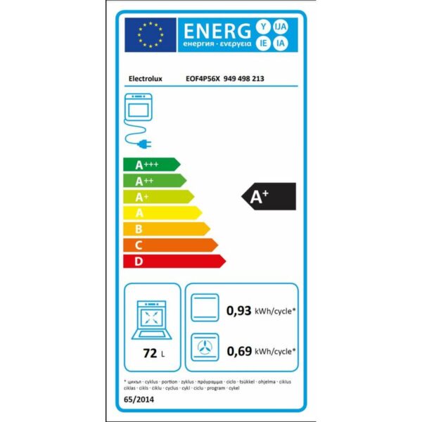 Herd Electrolux EOF4P56X 2300 W 72 L – Bild 3