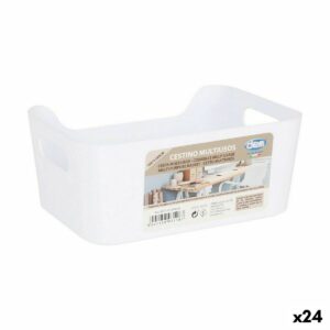 Mehrzweckkorb Dem Weiß 19 x 13,5 x 8 cm (24 Stück)