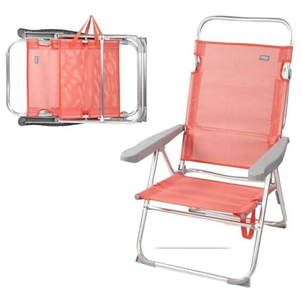 Strandstuhl Aktive Rosa 48 x 57 x 99 cm Multiposition