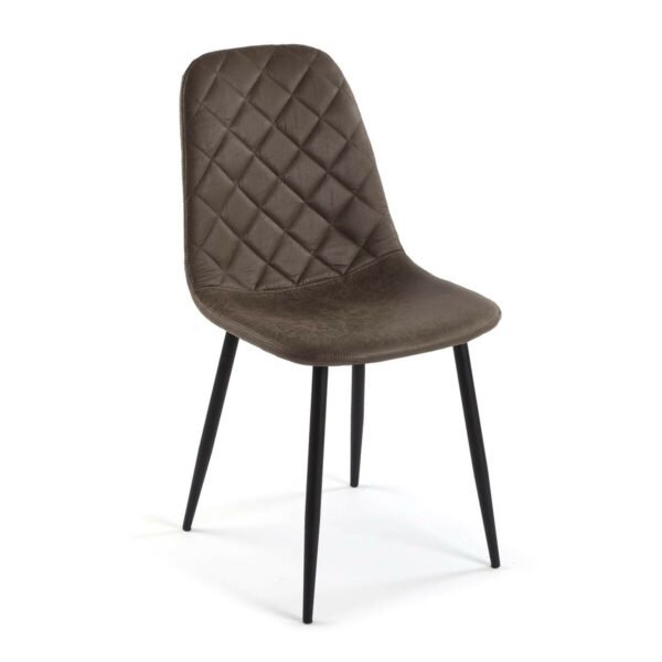 Stuhl Versa Serena Dunkelbraun 53 x 88 x 43,5 cm (4 Stück) – Bild 2