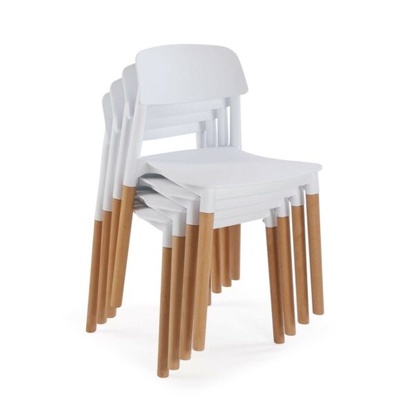 Stuhl Versa Weiß 45 x 76 x 42 cm (4 Stück) – Bild 6