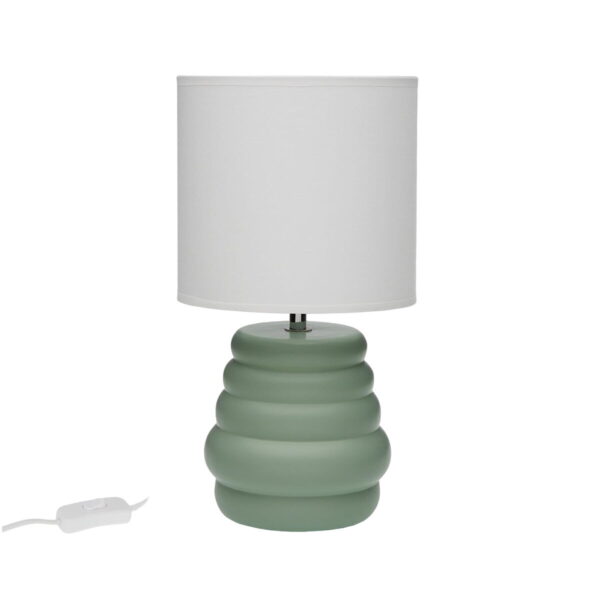 Tischlampe Versa grün aus Keramik 40 W 17 x 32,2 cm – Bild 2