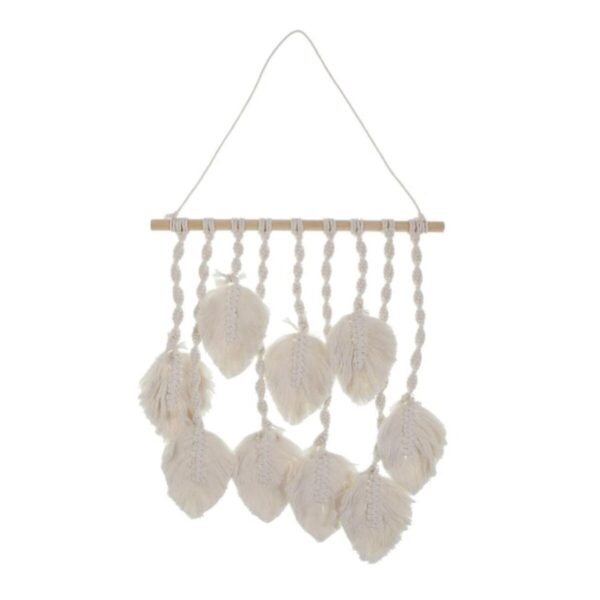 Wanddekoration Versa Weiß Blatt 60 x 40 cm – Bild 2