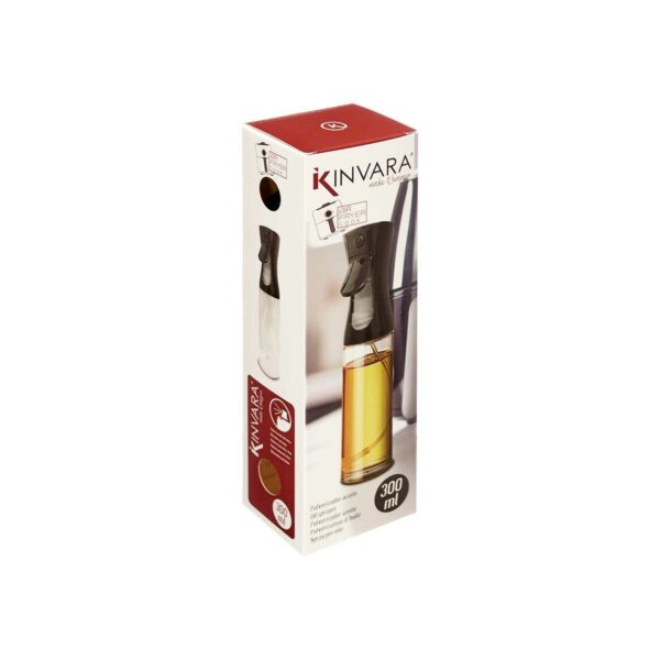 Sprühbehälter für Öl und Essig Kinvara 23HD062106 Schwarz Durchsichtig Polyäthylen Polypropylen polystyrol PET 300 ml 8 x 24 x 6 – Bild 6
