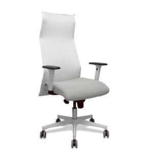 Bürostuhl Piqueras y Crespo 54BR65G Weiß Hellgrau
