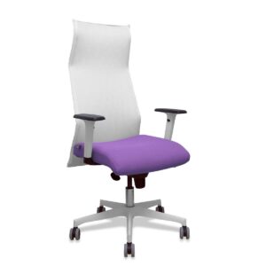 Bürostuhl Piqueras y Crespo 54BR65G Weiß Lila