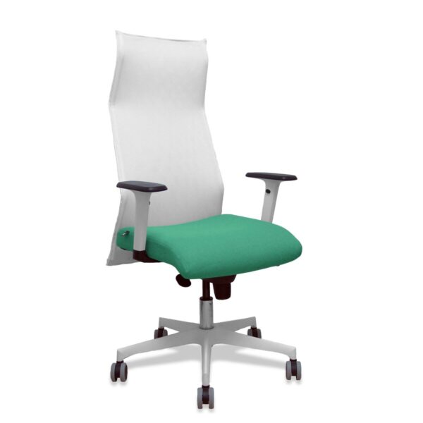 Bürostuhl Piqueras y Crespo 54BR65G Weiß Smaragdgrün