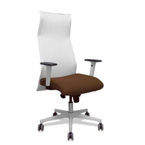 Bürostuhl Piqueras y Crespo 54BR65G Weiß Dunkelbraun