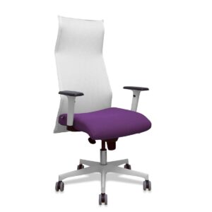 Bürostuhl Piqueras y Crespo 54BR65G Weiß Lila