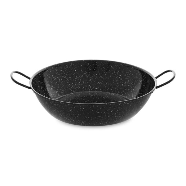 Tiefe Pfanne mit Griffen Vaello Schwarz Emaillierter Edelstahl (Ø 38 cm) – Bild 2