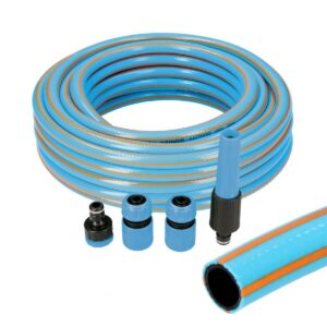 Schlauch-Set mit Zubehör EDM 74107 PVC 5/8″ 20 mm x 15 m Blau (15 m)