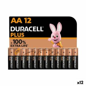 Alkali-Mangan-Batterie DURACELL Plus 1,5 V LR06 (12 Stück)