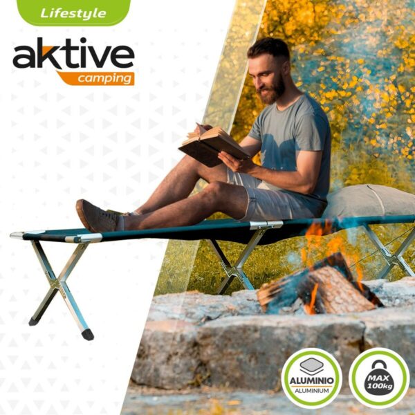 Bett Aktive Schwarz Biegsam 190 x 42 x 64 cm (2 Stück) – Bild 3