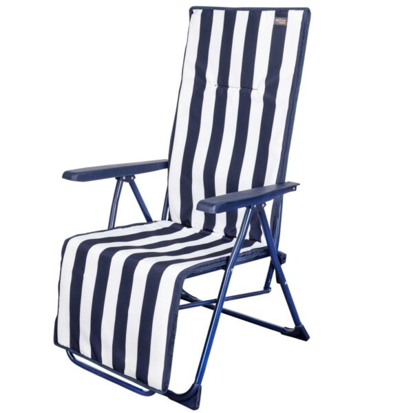 Solseng Aktive Weiß Marineblau Neigbar Gestreift 147 x 70 x 48 cm (2 Stück) – Bild 2