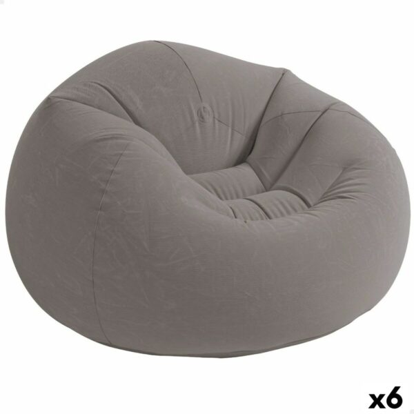 Aufblasbarer Sessel Intex Grau 107 x 69 x 104 cm 114 x 71 x 114 cm (6 Stück)