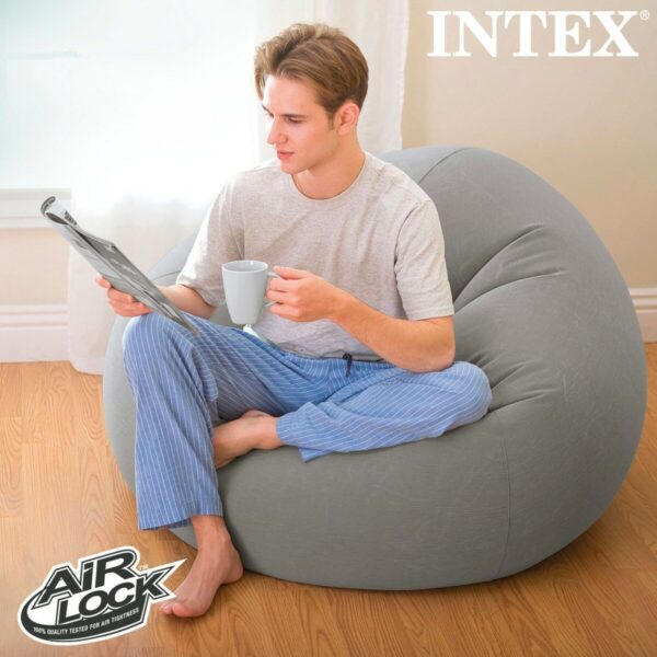 Aufblasbarer Sessel Intex Grau 107 x 69 x 104 cm 114 x 71 x 114 cm (6 Stück) – Bild 5