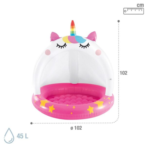 Aufblasbares Planschbecken für Kinder Intex Katze Einhorn 45 L 101 x 102 x 102 cm (6 Stück) – Bild 5