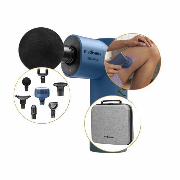 Muskel-Massagepistole mit Wärme und Kälte Medisana MG 600 Blau Schwarz – Bild 5