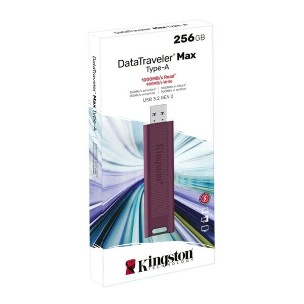 USB Pendrive Kingston DataTraveler Max Rot 256 GB (1 Stück) – Bild 2