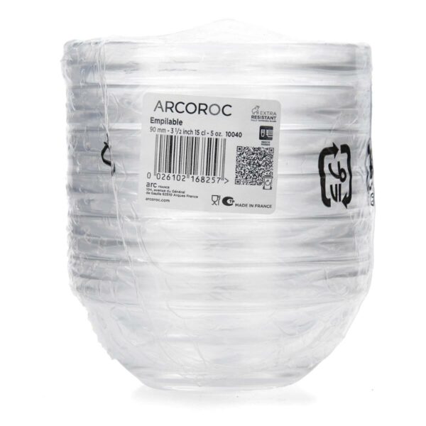 Flacher Teller Arcoroc Restaurant 30 x 26 cm Weiß Glas (6 Stück) – Bild 4