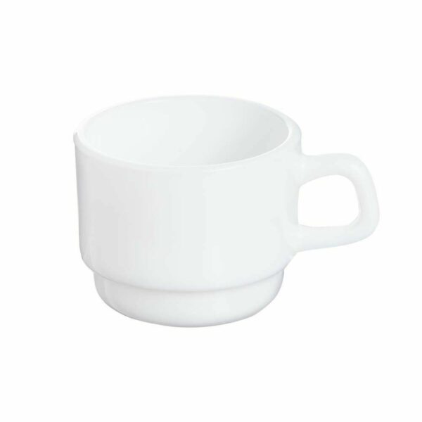 Satz von Kaffeetassen Arcoroc Restaurant Weiß Glas 80 ml (12 Stück)