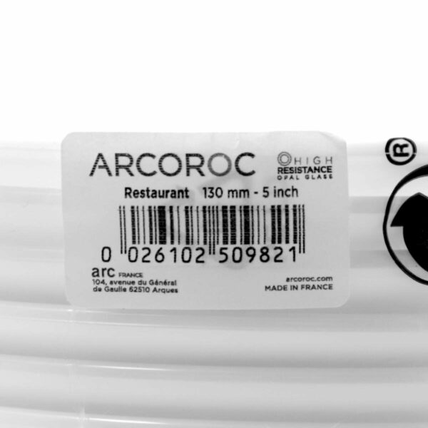 Geschirr-Set Arcoroc 22522 Weiß Glas 23,5 cm (6 uds) – Bild 2