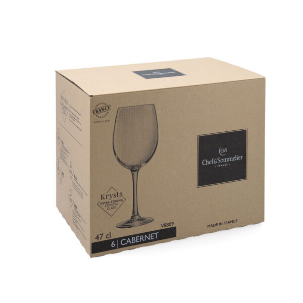 Gläsersatz Chef&Sommelier Cabernet Tulip Eco Durchsichtig Glas 470 ml (6 Stück) – Bild 4