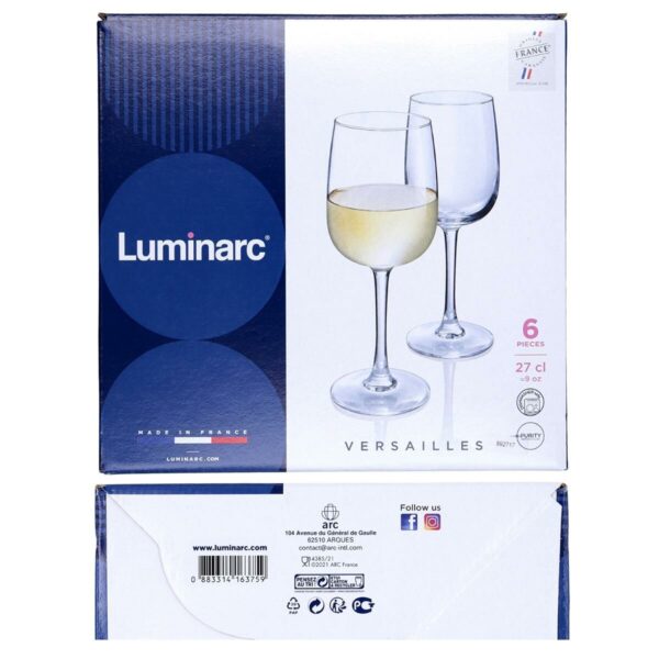 Weinglas Luminarc Versailles 6 unidades 270 ml (27 cl) – Bild 2