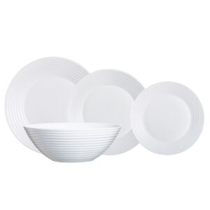 Geschirr-Set Luminarc Harena Weiß Glas 19 Stücke