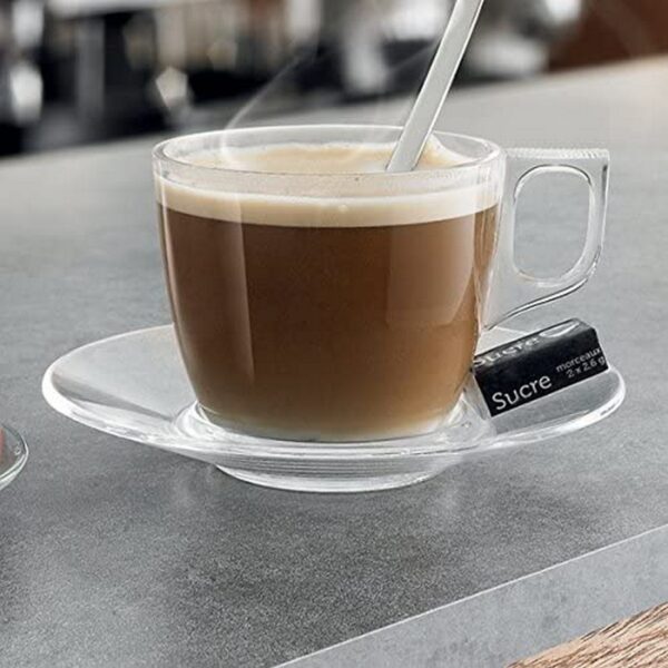 Geschirr-Set Arcoroc Aroma Glas 14 cm Kaffee 6 Stücke – Bild 5