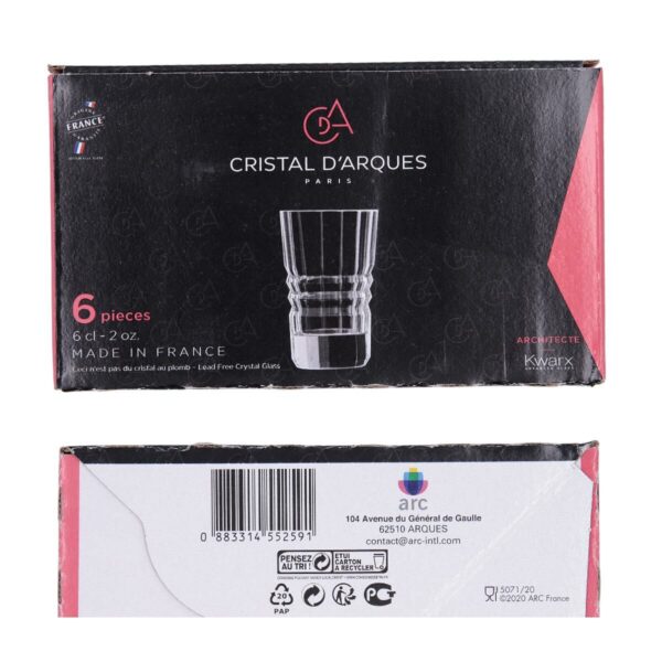 Gläserset Cristal d’Arques Paris 311005490 Durchsichtig Glas 320 ml 6 Stücke – Bild 3