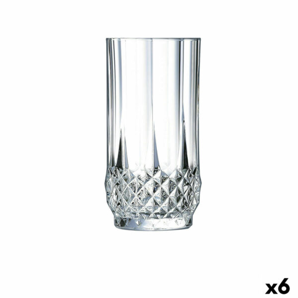 Trinkglas Cristal d’Arques Paris Longchamp Durchsichtig Glas 6 Stück 280 ml (Pack 6x) – Bild 2