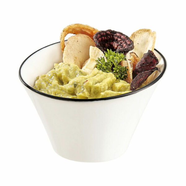 Schüssel für Vorspeisen Arcoroc Appetizer Filet Bl zweifarbig aus Keramik 9,5 cm Aperitif (6 Stück) – Bild 4