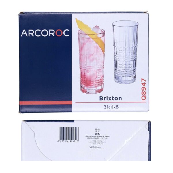 Gläserset Arcoroc Brixton Durchsichtig Glas 310 ml (6 Stück) – Bild 3